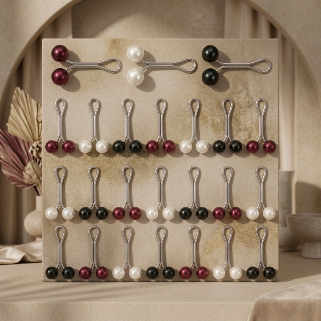 Ghayb Modesty Premium Pearl U Clips Set – Elegant Hijab Pins for Graceful Scarf & Shawl Styling